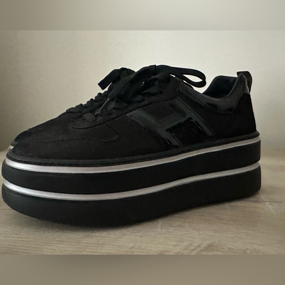 Hogan Black Platform Sneakers